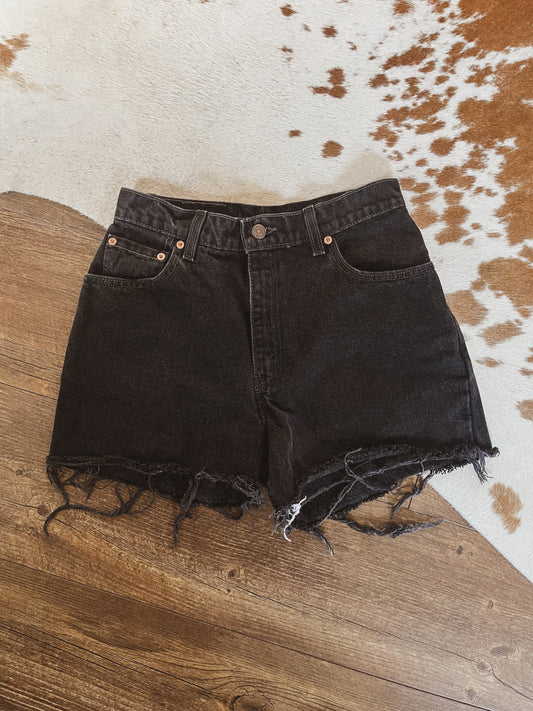 Black Levi's Jean Shorts
