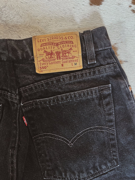 Black Levi's Jean Shorts