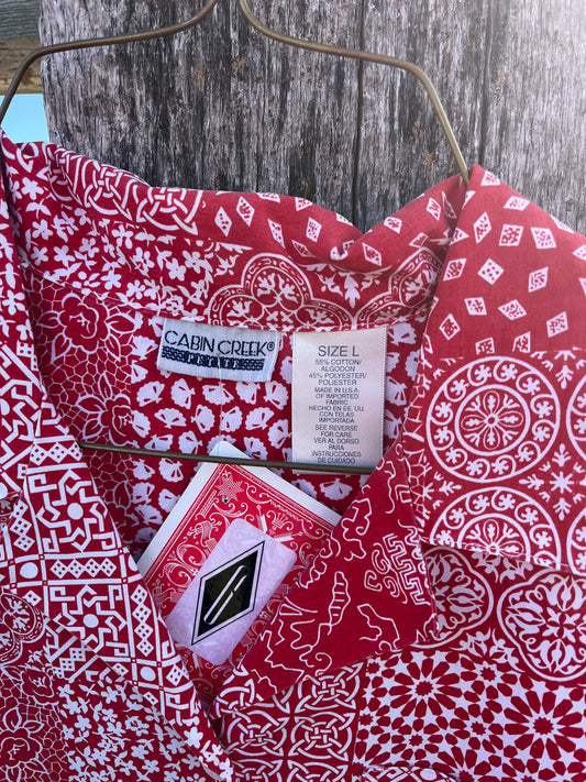 Patchwork Button Up