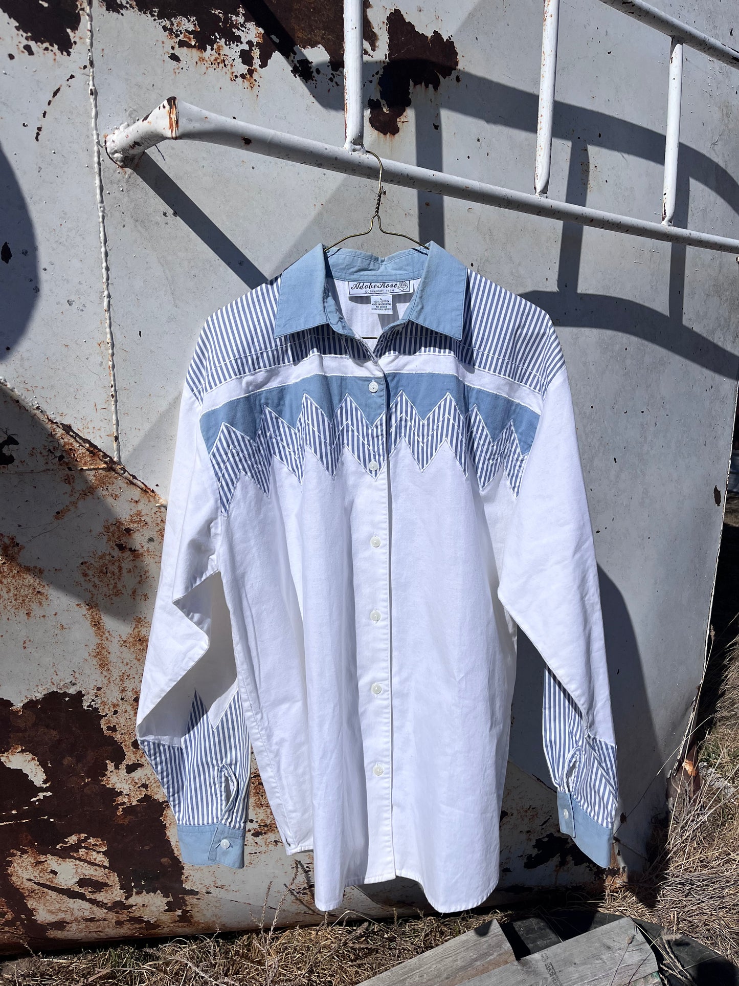 Chevron Button Up
