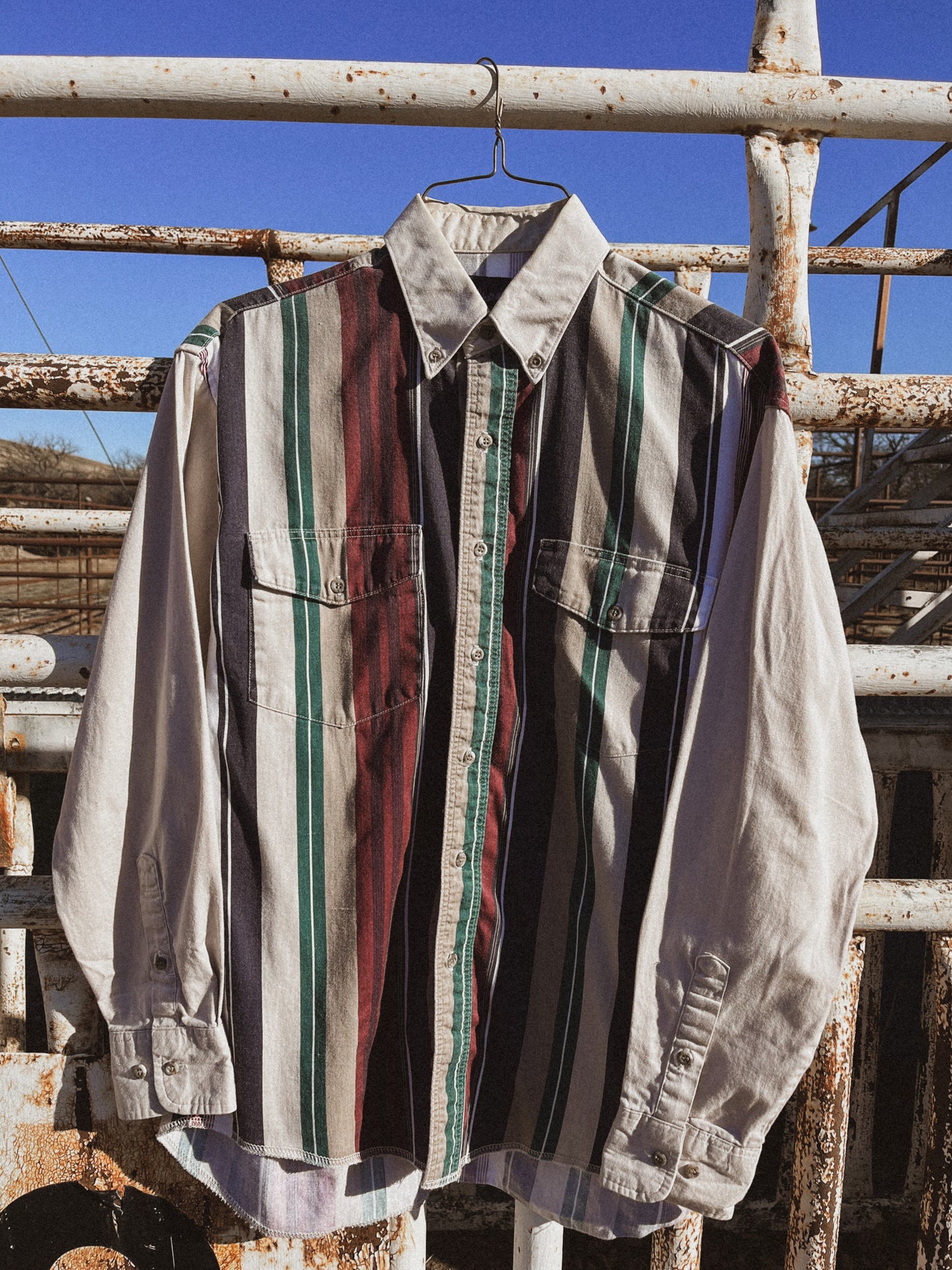 Wrangler Striped Button Up