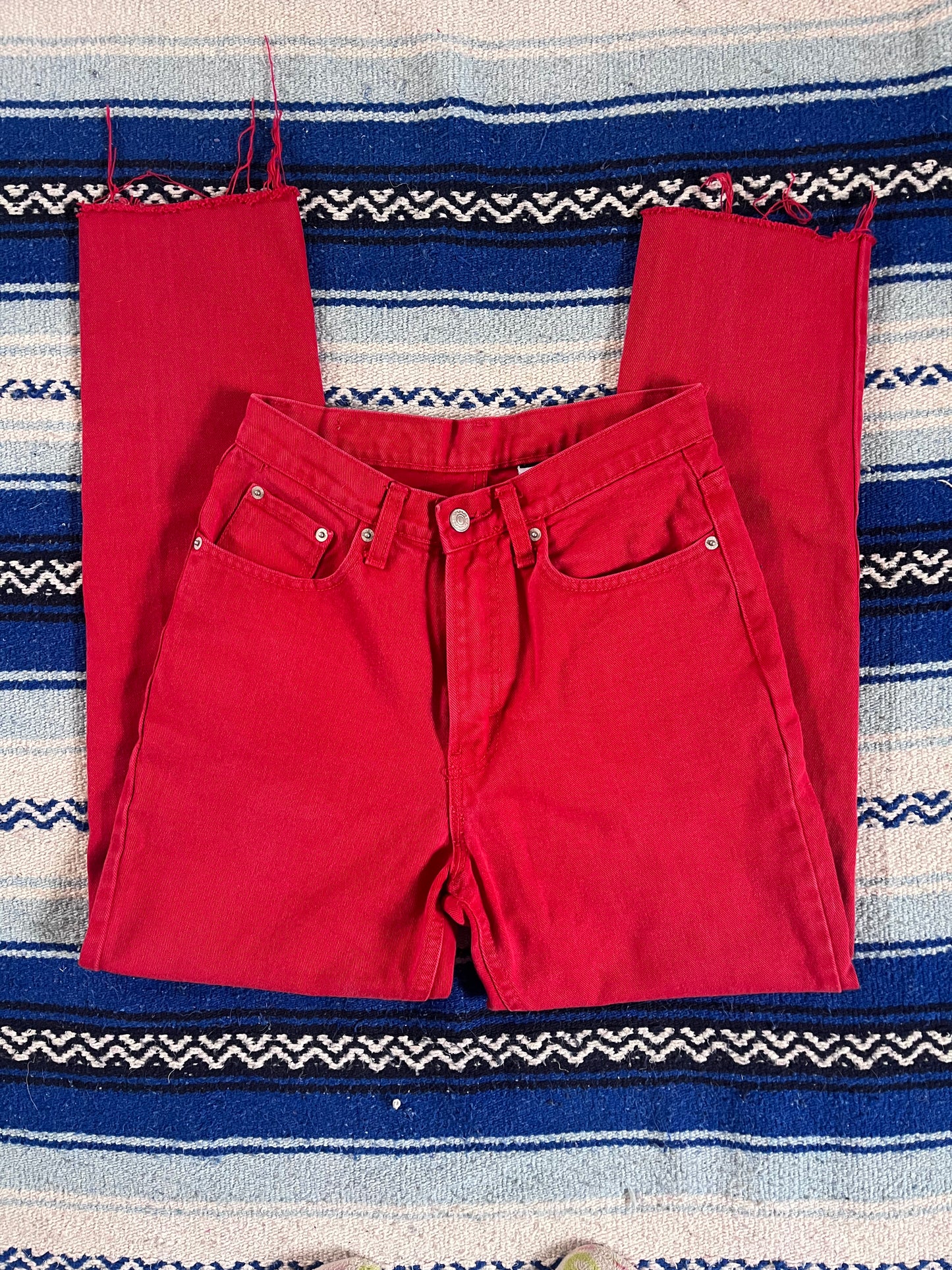 Red Jordache Crop 28x28