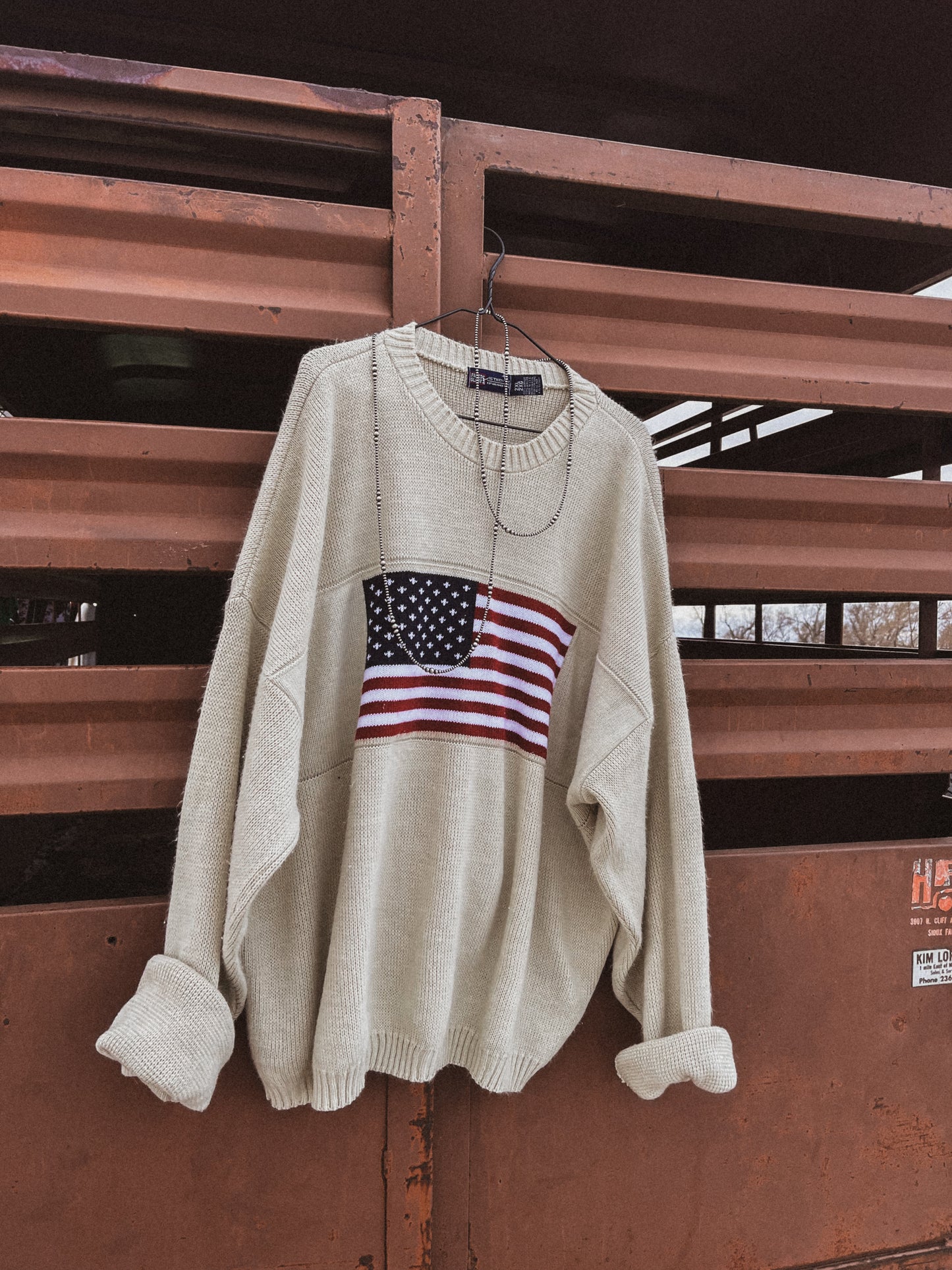 American Flag Sweater