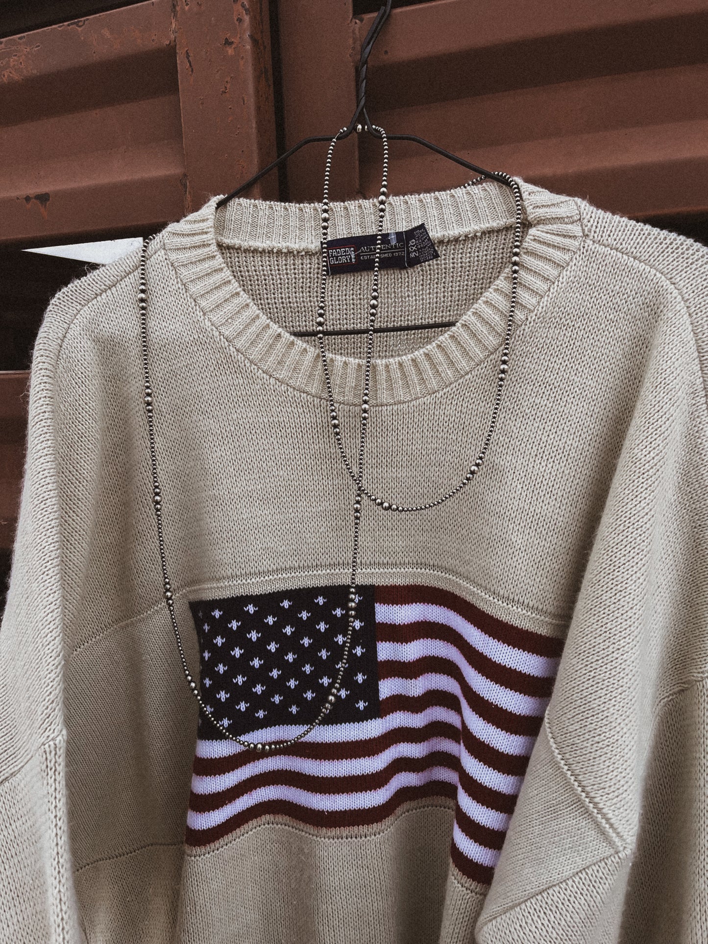 American Flag Sweater
