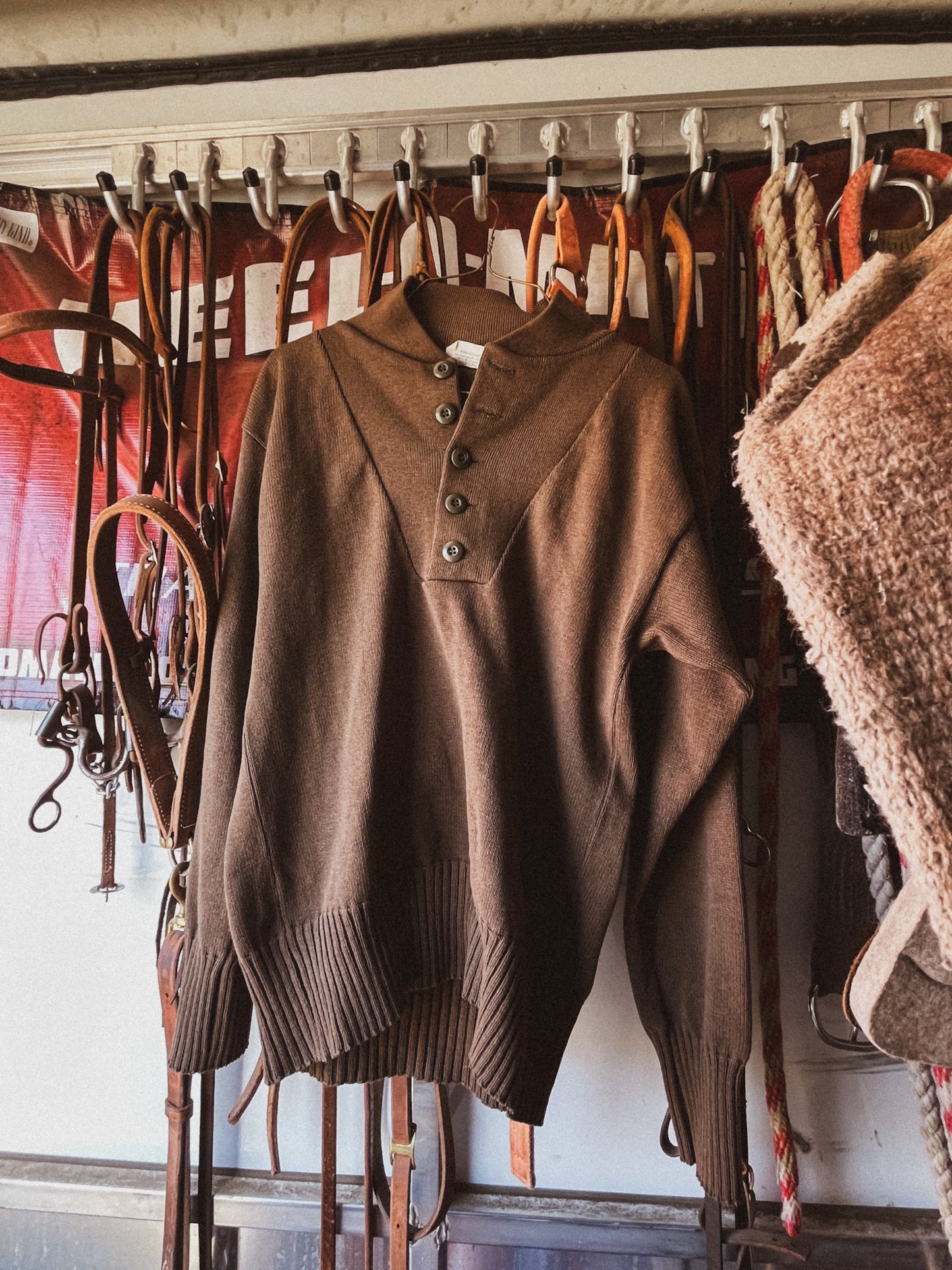 Quarter Button Sweater