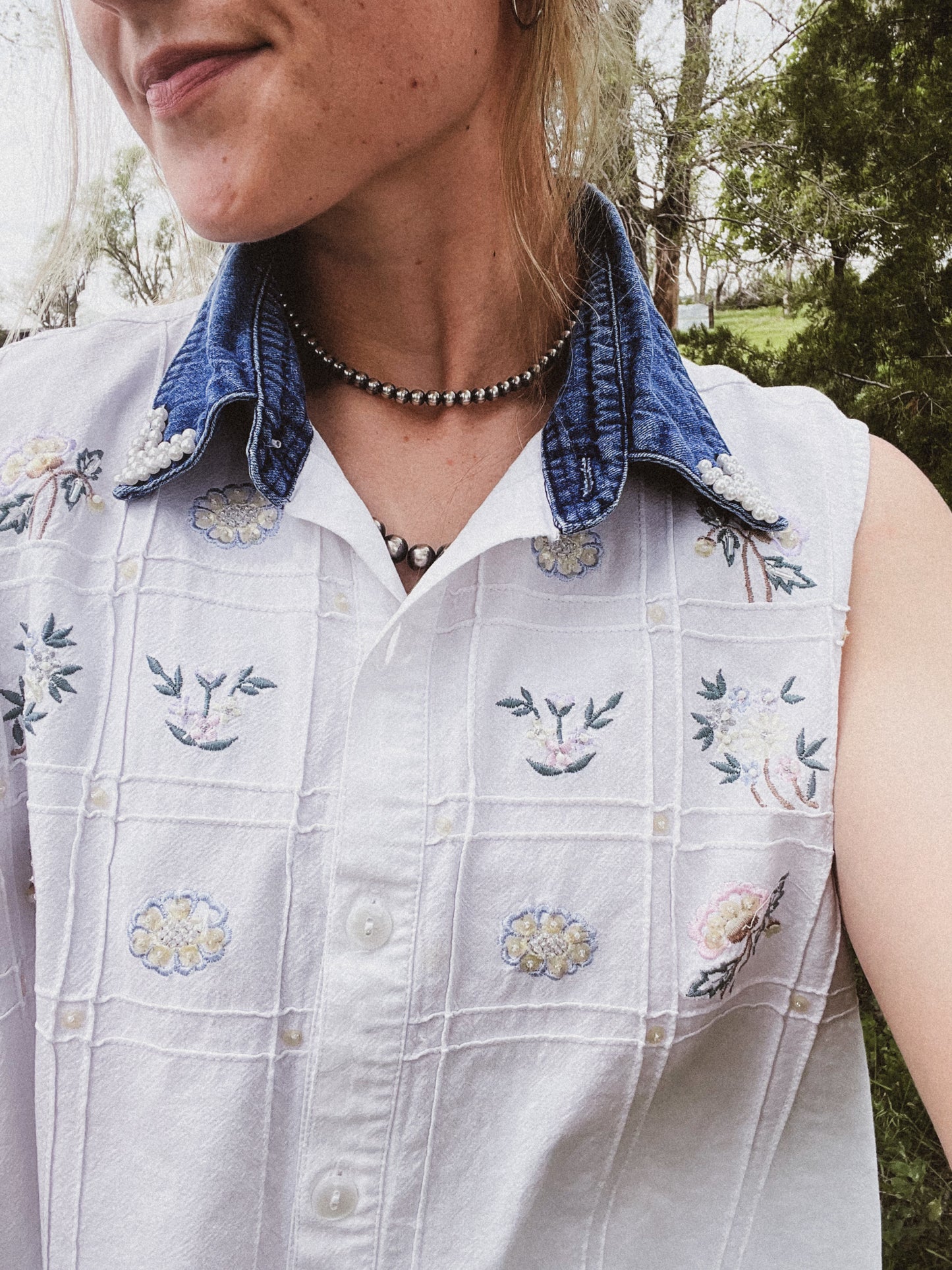 Embroidered Tank