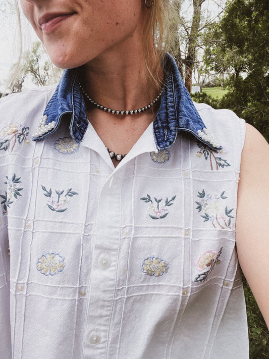 Embroidered Tank
