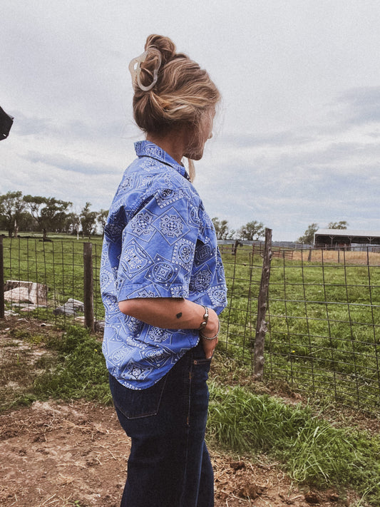 Bandana Button Up