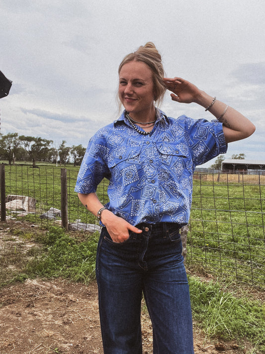 Bandana Button Up