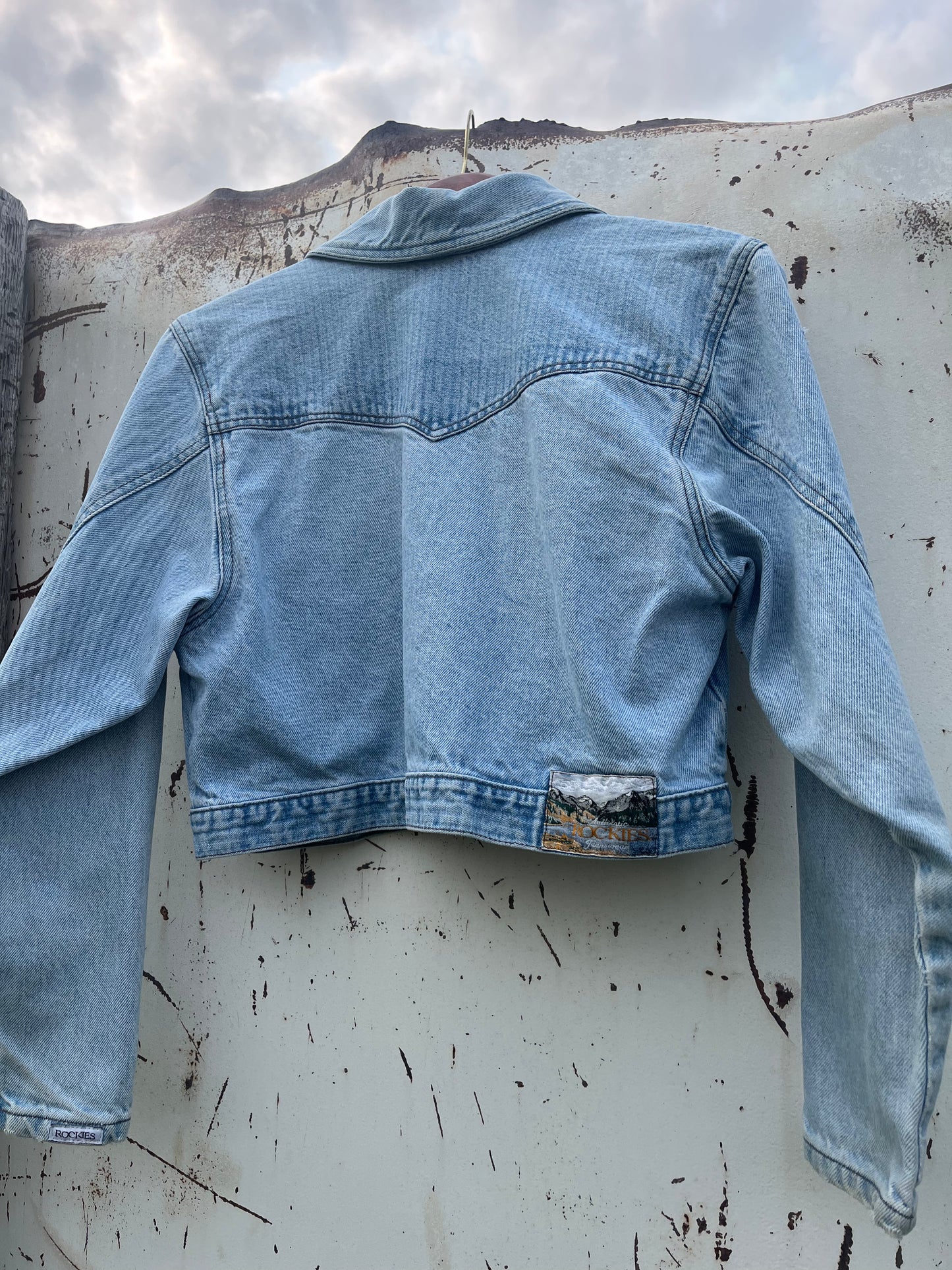 ROCKIES Crop Denim Jacket