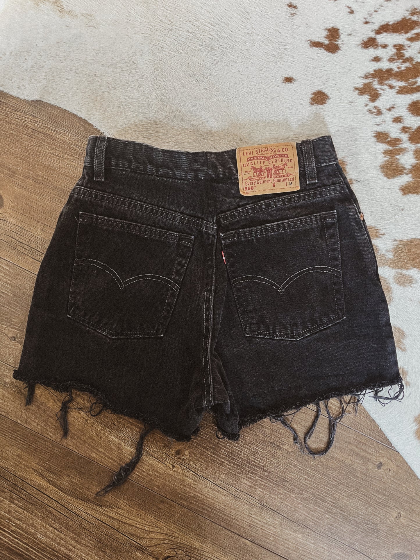 Black Levi's Jean Shorts
