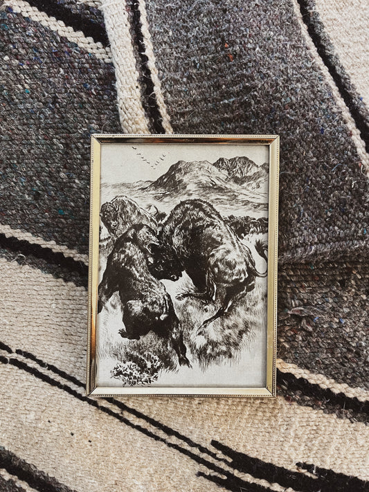 Bear n Buffalo Print