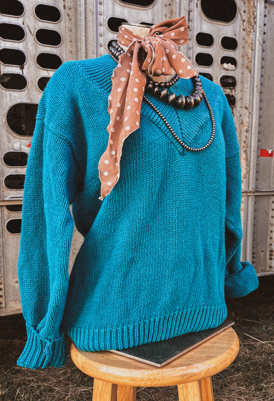 Turquoise Sweater