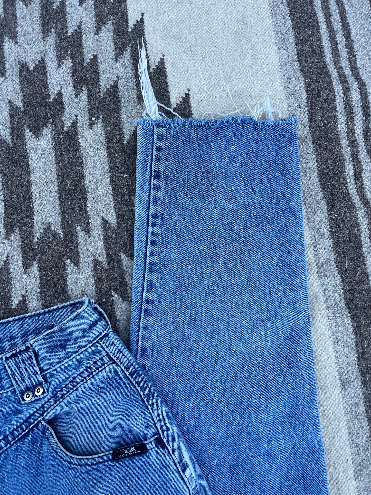 Raw Hem Ozark Jeans 27x29