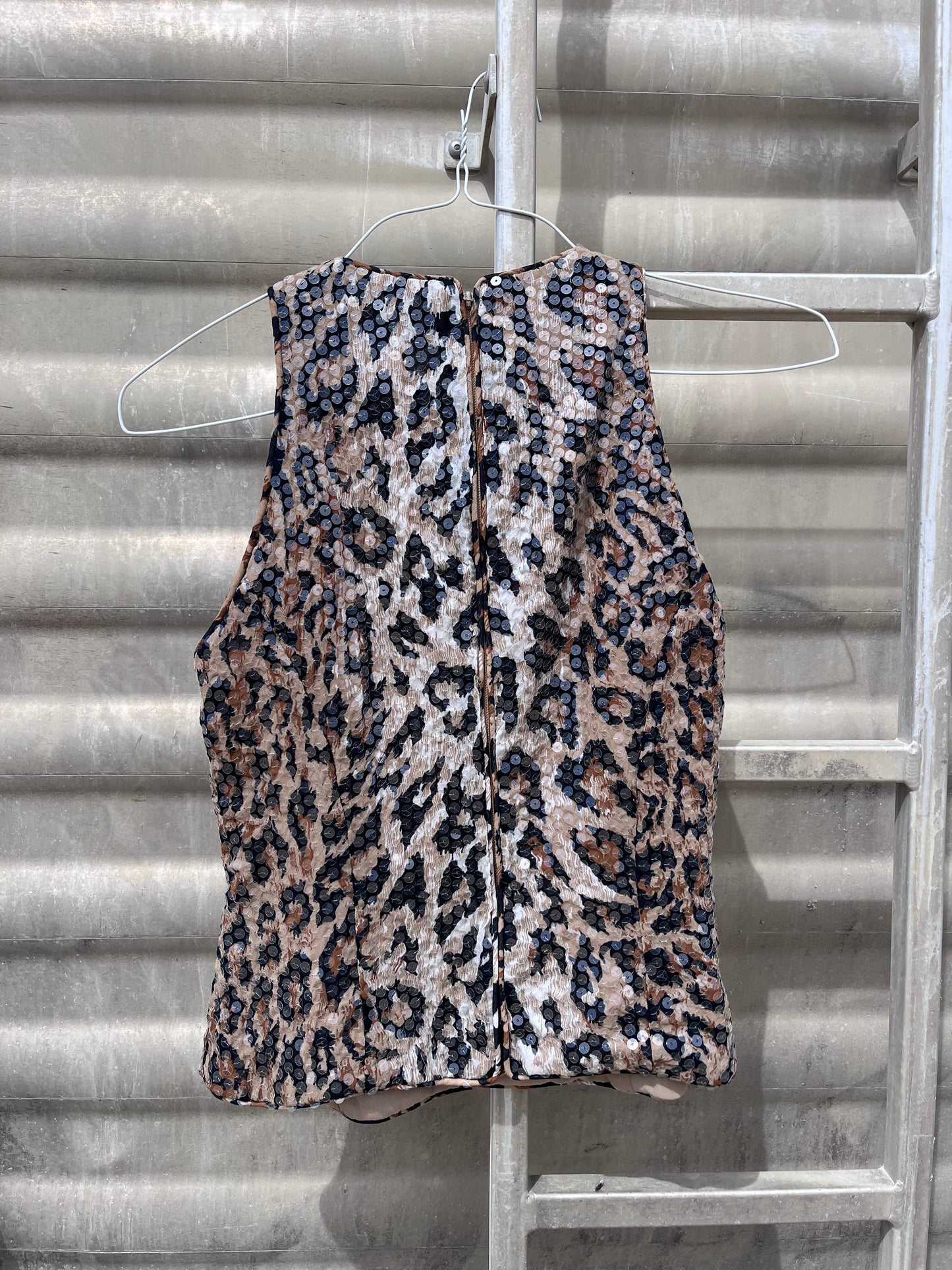 Sequin Cheetah Tank