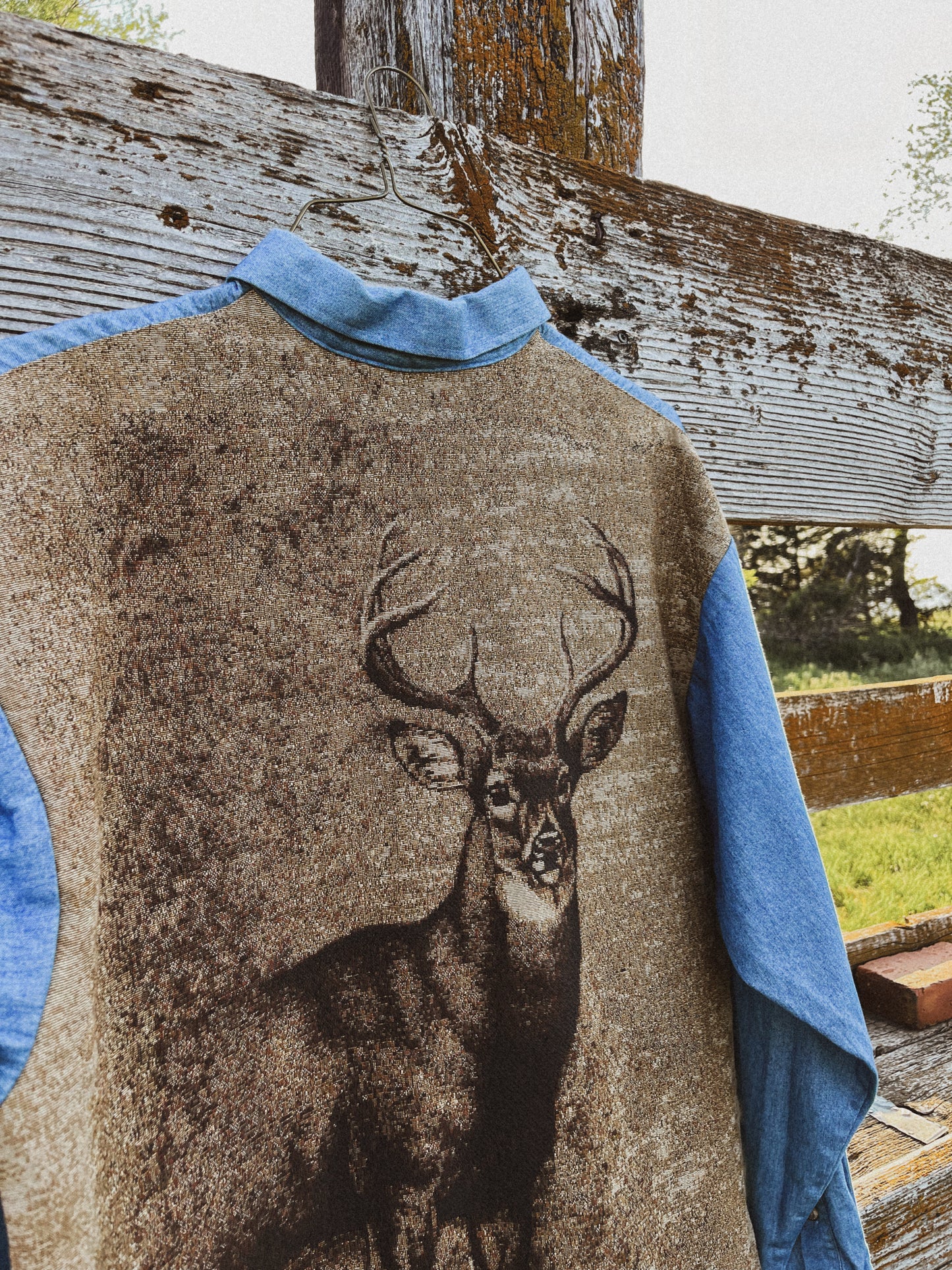 Deer Denim Button Up