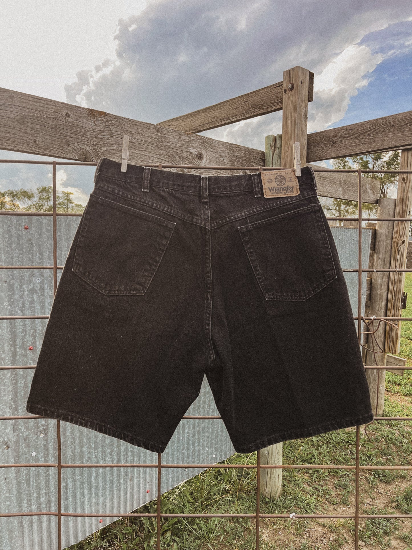 Black Wrangler Shorts