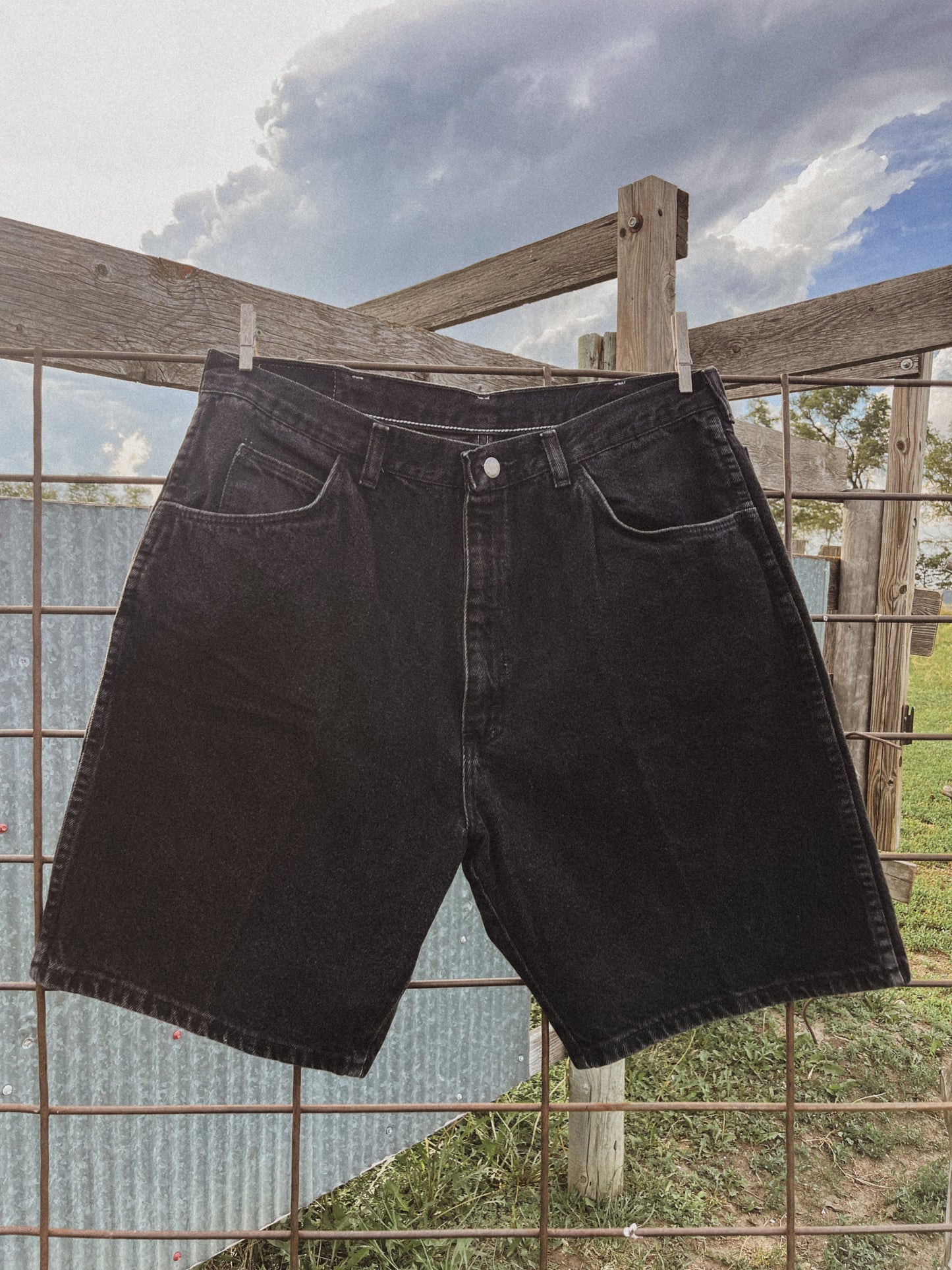 Black Wrangler Shorts