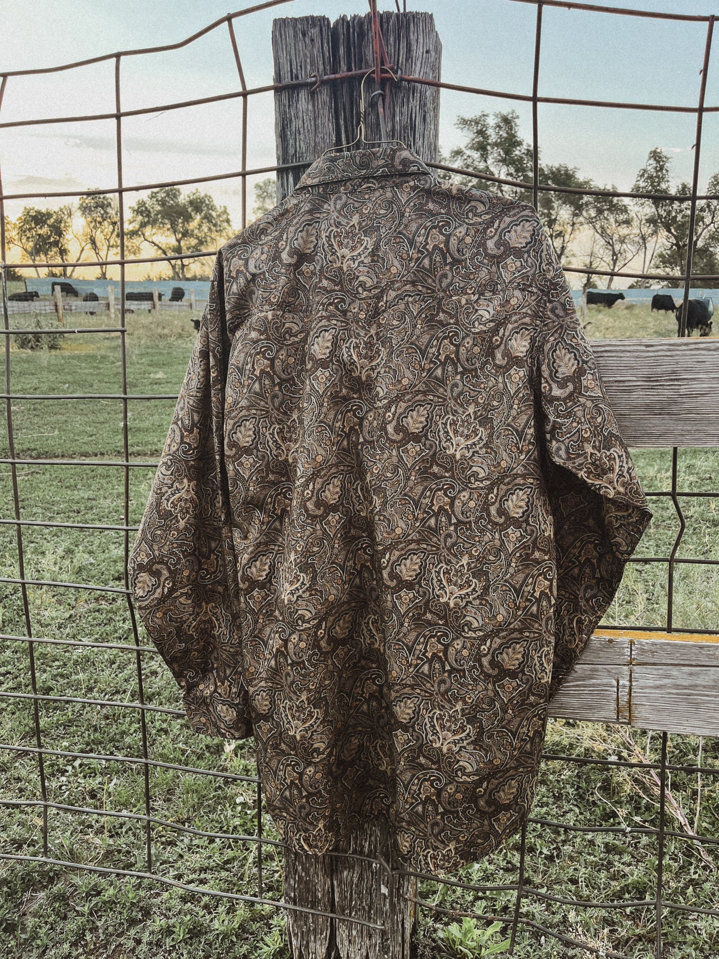 Paisley Patterned Button Up