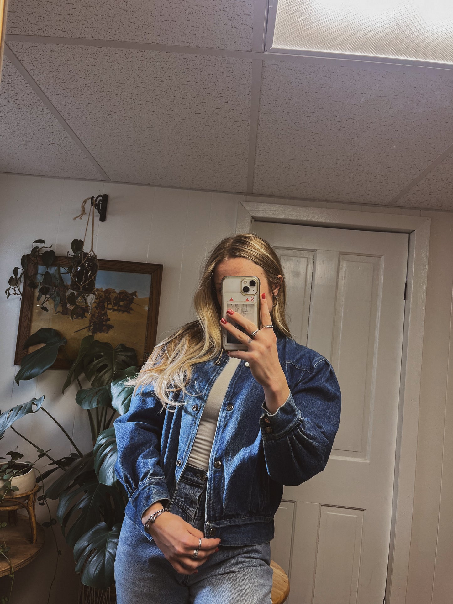 Puffed Denim Jacket