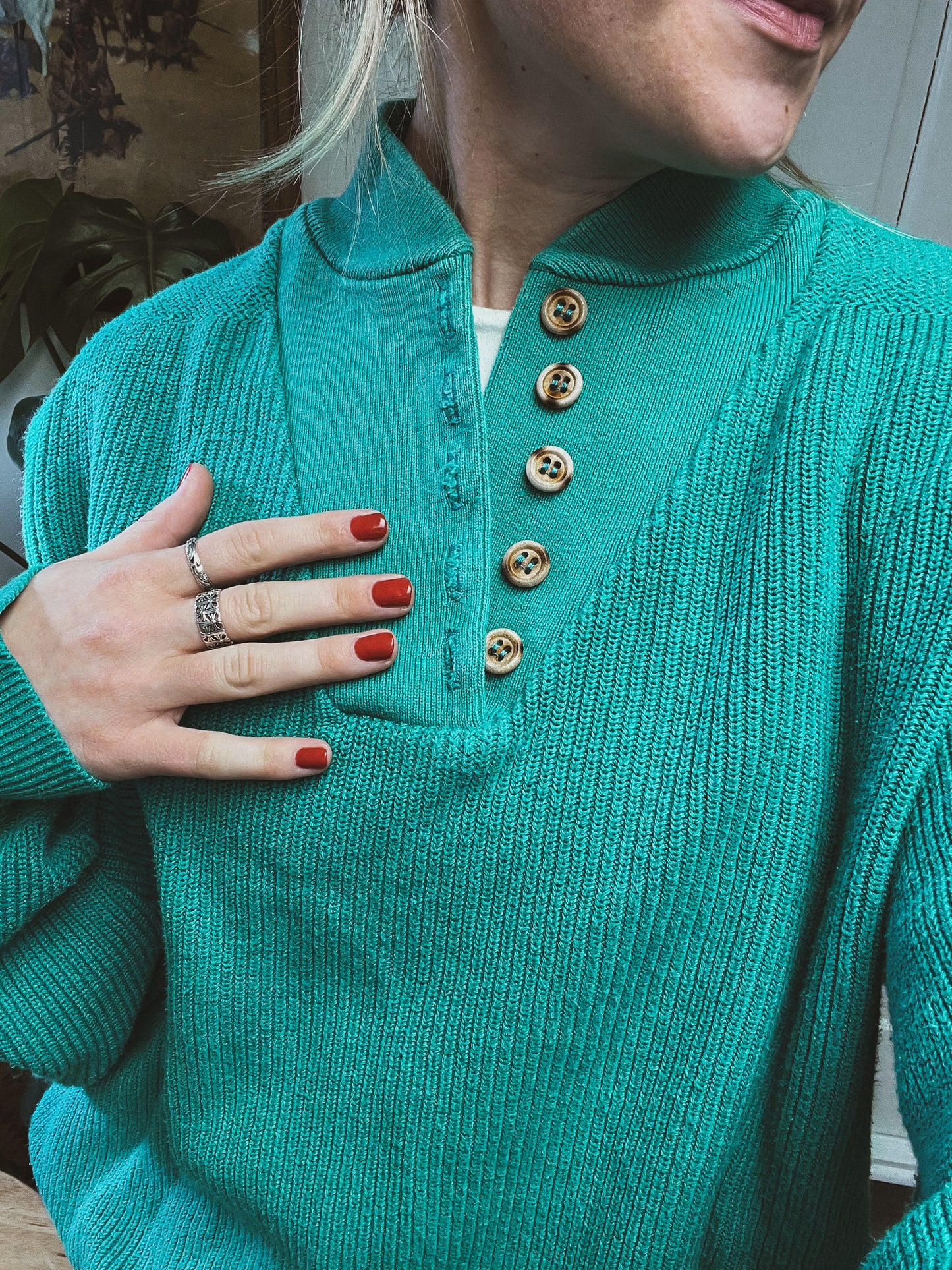 Teal Sweater