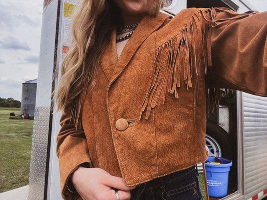 Fringed Leather Jacket