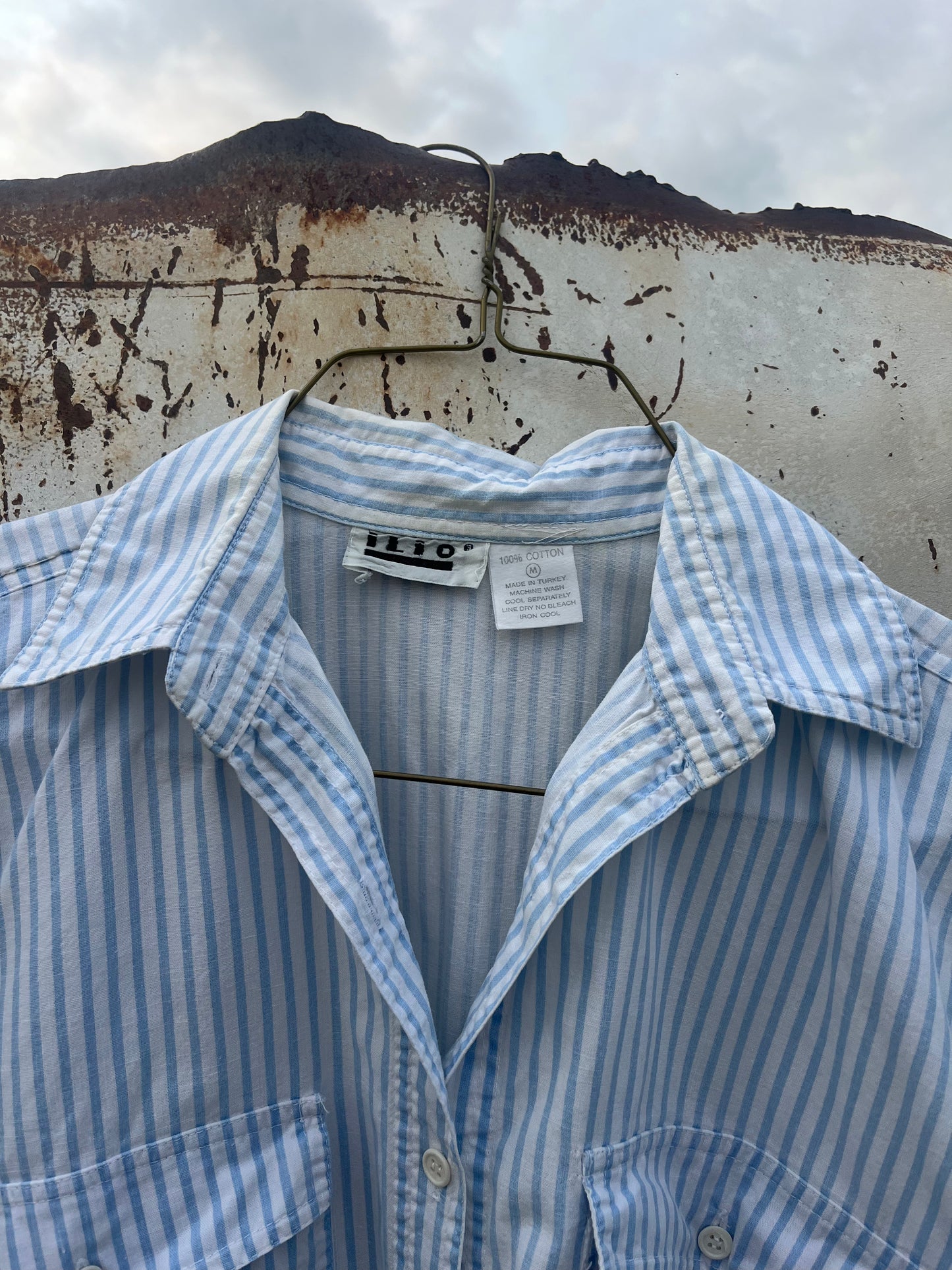 Baby Blue Button Up